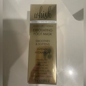 Whish exfoliating foot mask - new in box